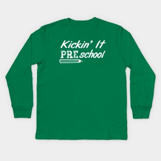 Kickin' It Preschool Kids Long Sleeve T-Shirt